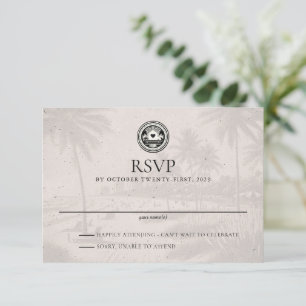 Florida Passport Wedding RSVP Kaartje