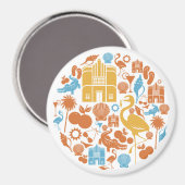 Florida-pictogrammen Magneet (Voorkant / Achterkant)