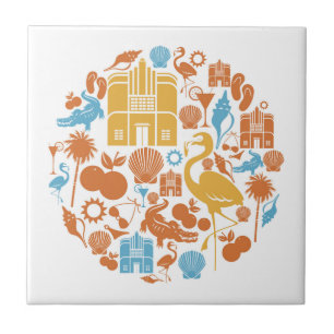 Florida-pictogrammen Tegeltje