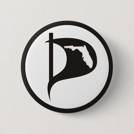 Florida Pirate Party Flag Button (Voorkant)