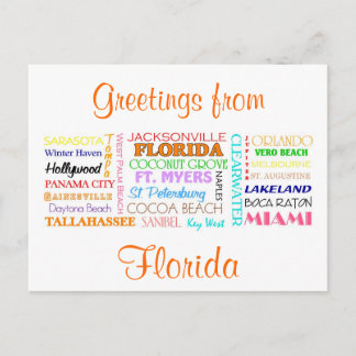 Florida plaatst briefkaart