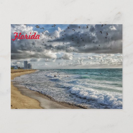 Florida Post Kaart South Florida Coastline (Voorkant)