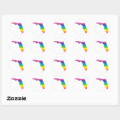 florida pride . ronde sticker (Vel)