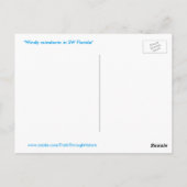 Florida Rainstorm Palm tree Carte postale (Dos)