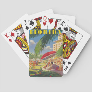 Florida Reisposter Klassieke Speelkaarten
