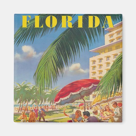 Florida Retro Magneet (Voorkant)