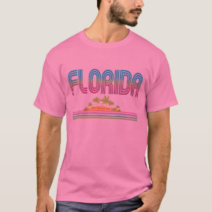 FLORIDA Retro Neon Palm Trees T-shirt