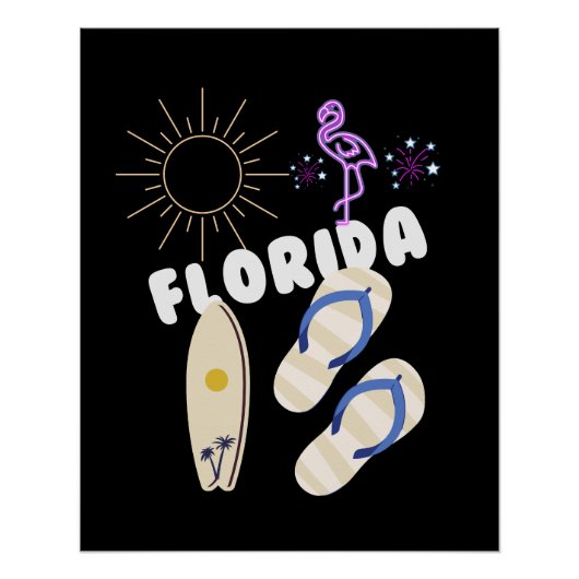 Florida retro Perfect Poster (Voorkant)