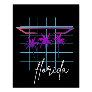 Florida retro Perfect Poster