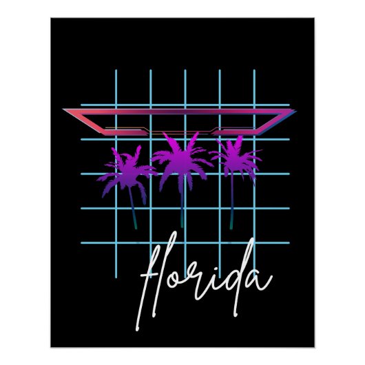  Florida retro Perfect Poster (Voorkant)