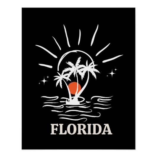 Florida retro Perfect Poster (Voorkant)