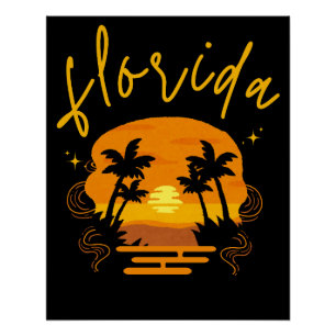 Florida retro Perfect Poster