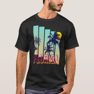 Florida Retro stijl Palm Tree Premium T-shirt