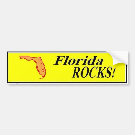 FLORIDA ROCKS bumpersticker (Voorkant)