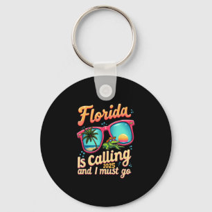 Florida roept en ik moet gaan Zomerstemming Flor Sleutelhanger