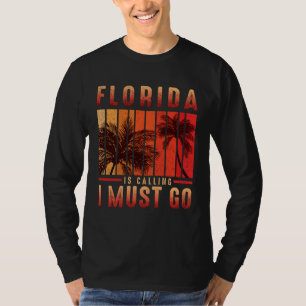 Florida roept, ik moet gaan Vintage zomerstrand T-shirt