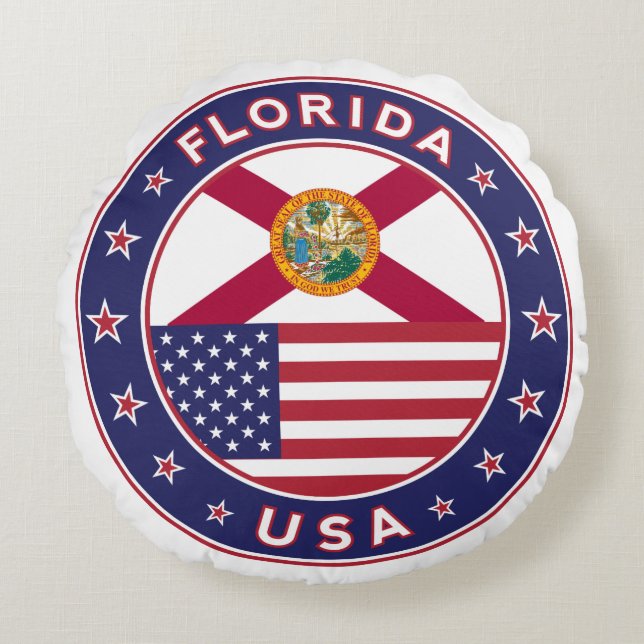 Florida Rond Kussen (Voorkant)