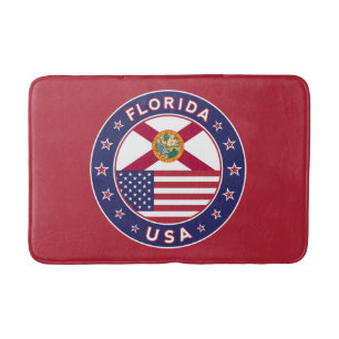 Florida, rood, badmat