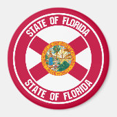 Florida Round Emblem Magneet (Voorkant)