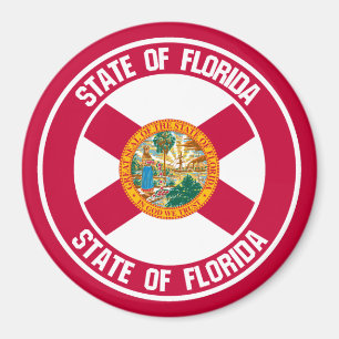 Florida Round Emblem Magneet