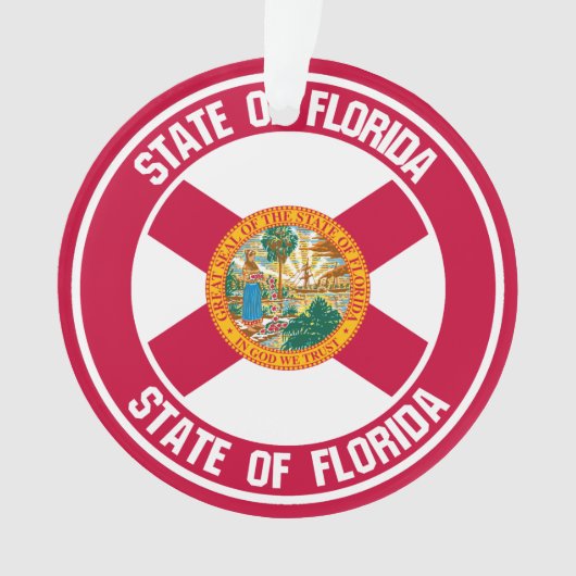 Florida Round Emblem Ornament (voorkant)