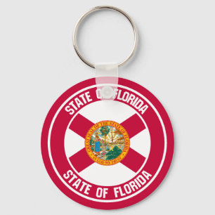 Florida Round Emblem Sleutelhanger