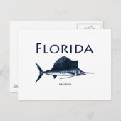 Florida Sailfish Briefkaart (Voorkant / Achterkant)