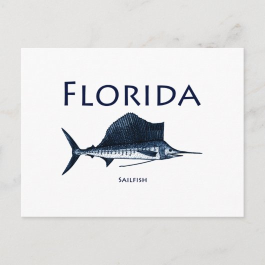 Florida Sailfish Briefkaart (Voorkant)