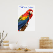 Florida Scarlet Macaw Poster (Keuken)