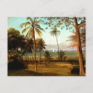 Florida Scene van Albert Bierstadt Briefkaart