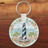 Florida Schelpen Vuurtoren sleutelhanger (Voorkant)