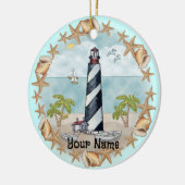 Florida Shells Lighthouse Ornament (Links)