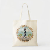 Florida Shells Lighthouse Tote Bag (Voorkant)