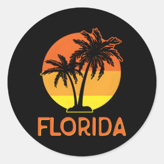 Florida Sinaasappel Ronde Sticker