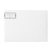 Florida Sinaasappels blauw wit Tegel bruiloft douc (Voorkant)