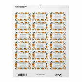 Florida Sinaasappels Nieuw adres aankondiging Etiket (Full Sheet)