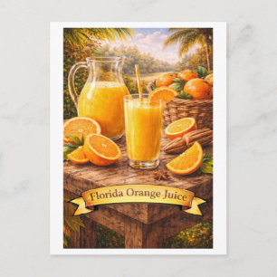 Florida Sinaasappelsap (Amerikaanse Voedsel Serie) Briefkaart