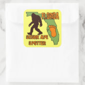 Florida Skunk Ape Spotter Vierkante Sticker (Tas)