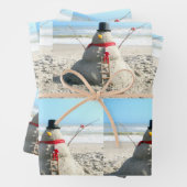 Florida Sneeuwman en Elf - Papieren vellen inpakke (In situ)