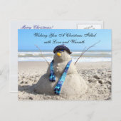 Florida Snow Woman Briefkaart met Kerstmis (Voorkant / Achterkant)