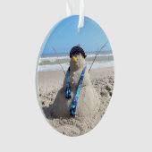 Florida Snowman - Acrylversiering Ornament (voorkant)