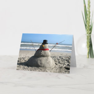Florida Snowman - Carte de voeux