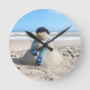 Florida "Snowman"-klok - Blok, zandspiering Ronde Klok