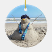 Florida Snowman Porcelain Ornament (Achterkant)