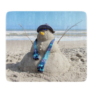 Florida Snowman (Sand Sculpture) snijvlak Snijplank