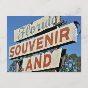 Florida Souvenir Land Sign Briefkaart