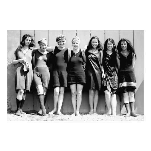 Florida Spring Break Bathing Beauties 1920 Foto Afdruk (Voorkant)