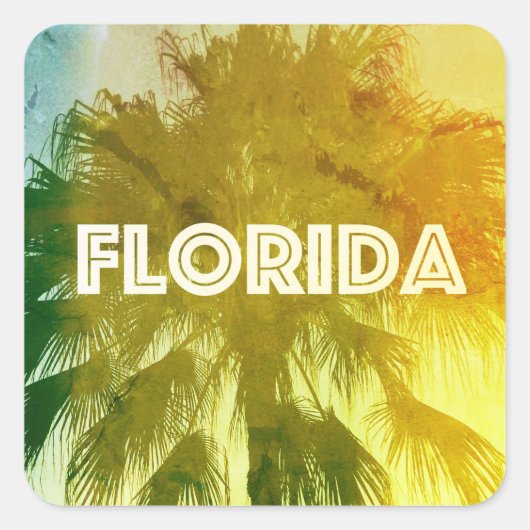 Florida Square Stickers (Voorkant)