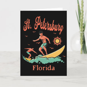 Florida St. Petersburg Fl Surfer Surfen Strand Vis Kaart