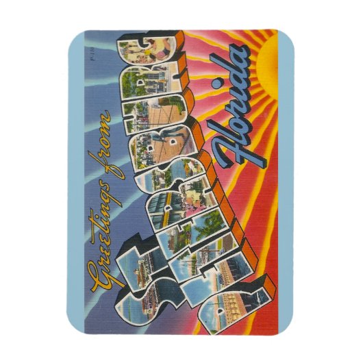 Florida, St. Petersburg magneet (Verticaal)